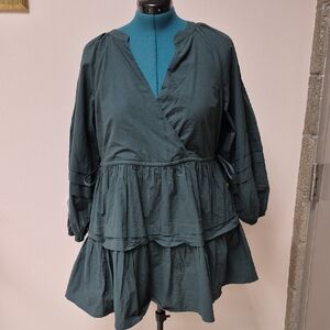 NWT Madewell Dark Teal Layered Tunic